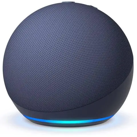 Преносима смарт тонколона Amazon Echo Dot 5, Гласов асистент, Alexa, Тъмносиня, (35935818)