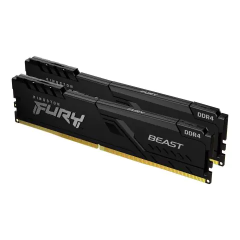 Памет Kingston FURY Beast Black 32GB(2x16GB) DDR4 3600MHz KF436C18BBK2/32, (35935161)