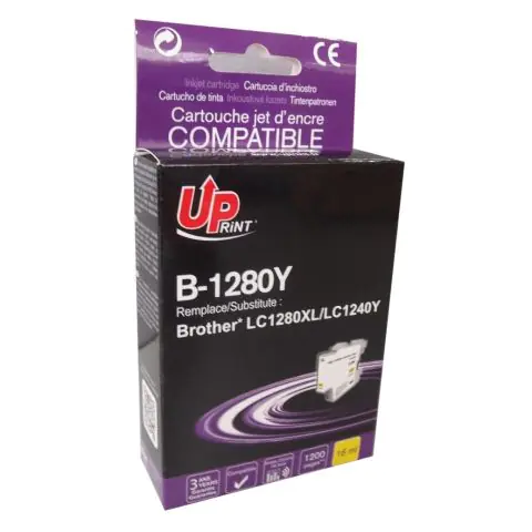 Мастилница UPRINT LC1280XL/1240 BROTHER, Yellow, (35932497)
