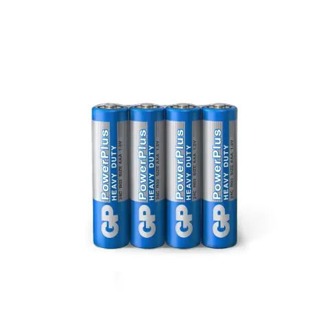 Цинк карбонова батерия GP POWERPLUS R03 AAA 4 бр. shrink 1.5V, (35932537)