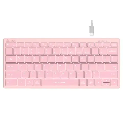 Безжична клавиатура A4TECH FBX51C FSTyler, розово, (35935240)
