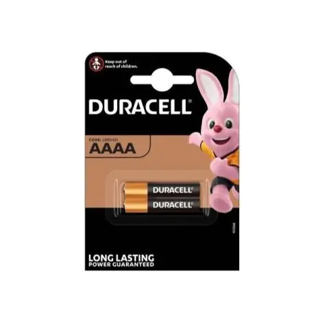 Алкална батерия 1.5V AAAA LR61- 2бр. в опаковка DURACELL, (35935743)