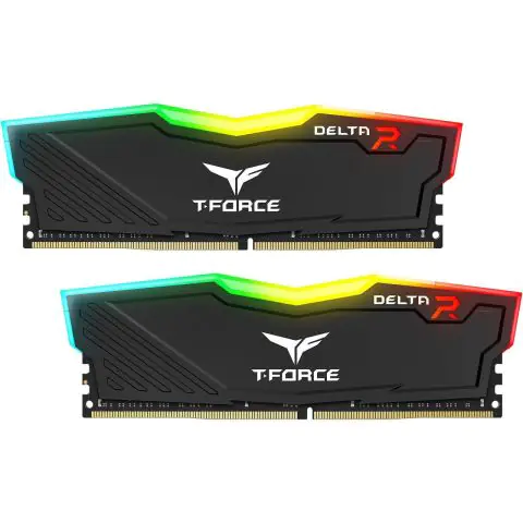 Памет Team Group T-Force Delta RGB Black DDR4 16GB (2x8GB) 3600MHz 1.35V, (35935456)