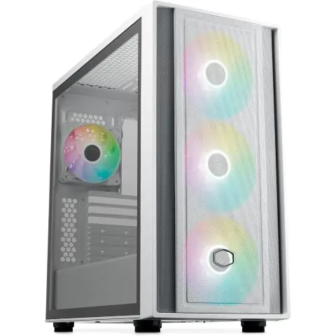 Кутия CoolerMaster MasterBox 600 - White ARGB, (35939903)