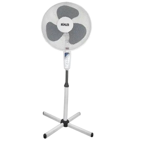 Вентилатор на стойка 16''Muhler FM-4040, 40W, бяло-сиво, (35940767)