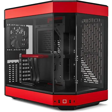 Кутия HYTE Y60 Tempered Glass, Mid-Tower, Черно и Червено, (35936776)