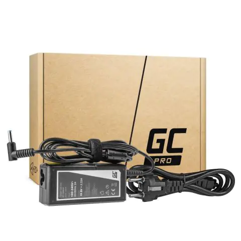 Захранване за лаптоп GREEN CELL, HP PRO Charger / AC Adapter 19.5V 3.33A 65W for HP 250 G2 G3 G4 G5 15-R 15-R100NW 15-R101NW 15-R104NW 15-R233NW 4,5mm- 3,0mm, (35939342)