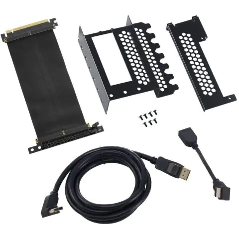 Универсален брекет и кабел за вертикален монтаж за видео карта CableMod PCIe x16, 1x DisplayPort, 1x HDMI кабел, (35933977)