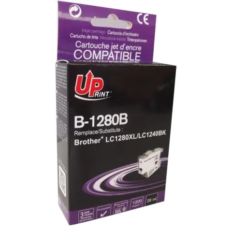 Мастилница UPRINT LC1280XL/1240/1220, BROTHER, Черен, (35932420)
