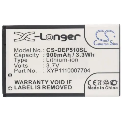Батерия за телефон DORO 1360 1362 CS-DEP510SL 3,7V 900mAh LiIon CAMERON SINO, (35936517)
