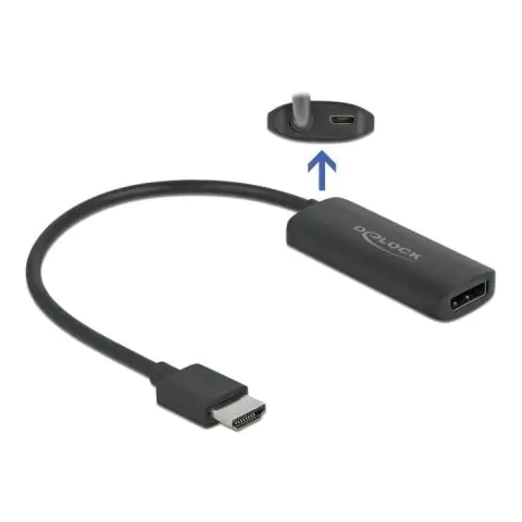 Адаптер Delock 63206, HDMI-A мъжко - DisplayPort женско, 4K 60 Hz, Черен, (35934874)