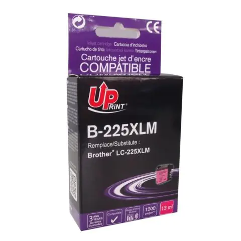 Мастилница UPRINT LC225XL BROTHER, Magenta, (35932645)