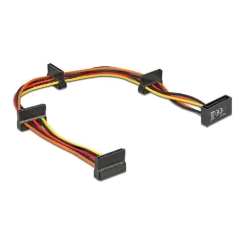Кабел Delock Power SATA > 4 x SATA 15 Pin, 40cm, (35935348)