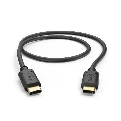 HAMA Кабел за зареждане, USB-C - USB-C, 0,5 м, черен, (35939576)