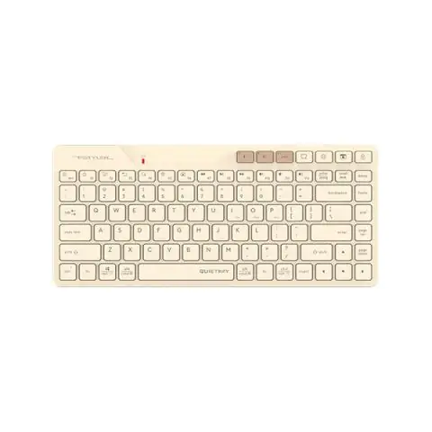 A4tech FBK26C AS Cafe Latte Fstyler безжичнa мини тиха клавиатура, Multi-mode, кирилизирана, (35940105)