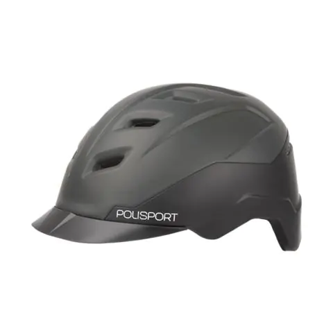 Аксесоар за велосипед Polisport, каска E CITY (M=54/59)(L=58/61), BLACK/DARK GREY - 8741200001 Каски, 25606