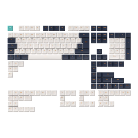 Капачки за механична клавиатура Dark Project - Navy Blue ANSI & ISO, (35937223)