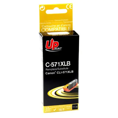 Мастилница UPRINT CLI 571XL-BK CANON, Черен, (35932742)