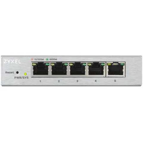 Суич ZyXEL GS-1200-5, 5 портов, Gigabit, webmanaged, (35933347)