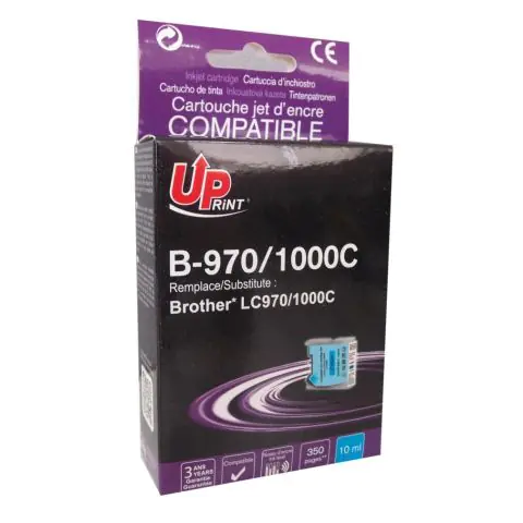 Мастилница UPRINT LC970.LC1000 BROTHER, Cyan, (35932422)