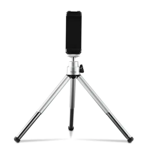 HAMA Мини статив/трипод 'Fancy 2in1' за мобилен телефон и фотоапарат 1/4', 16 см, сребрист, (35938579)