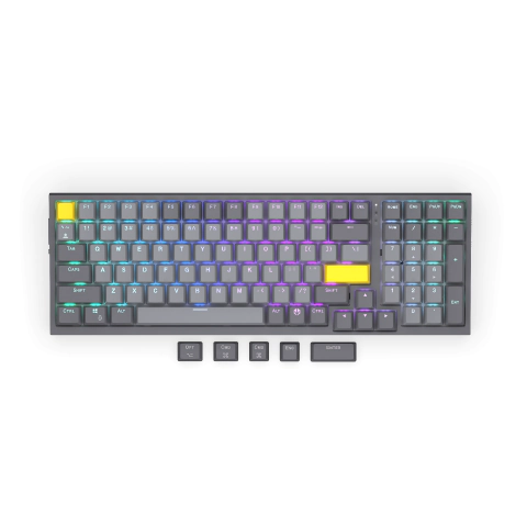 Геймърскa безжична механична клавиатура ENDORFY Celeris 1800 - Endorfy Yellow Switch - Full Size, (35940288)