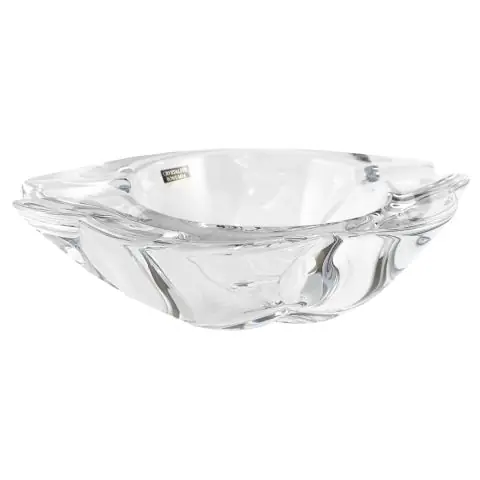 Пепелник за пури и цигари Bohemia Barley Twist Ashtray, 22 см, Кристалит