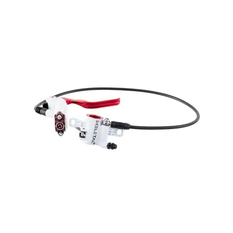 Компонент за велосипед Clarks CLARKS, SX-180-F, Red -SKELETAL hydraulic brake system, FRONT BRAKE set, FOR POST MOUNT, matching grips, 180mm rotor, 700mm HOSE Спирачки Хидравлични спирачки, 5311