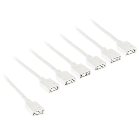 Кабел Kolink ARGB 1-6 Сплитер - 30 cm Бял, (35940201)