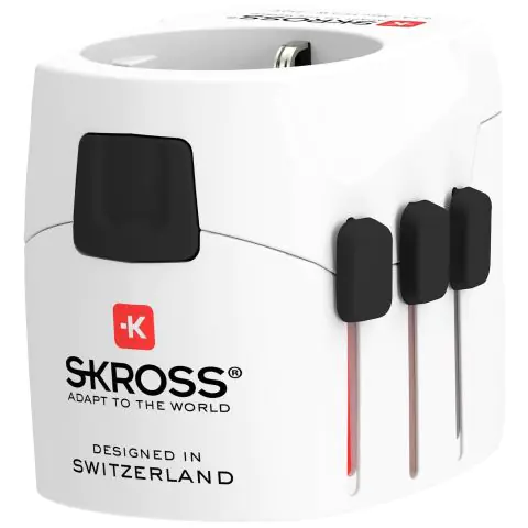 Адаптер SKROSS PRO Light, 2 x USB-A, World, Бял, (35935794)