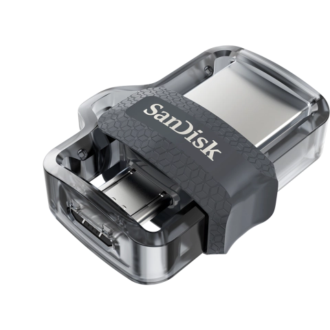 USB памет SanDisk Ultra Dual Drive m3.0, 128GB, OTG, Черен, (35932919)