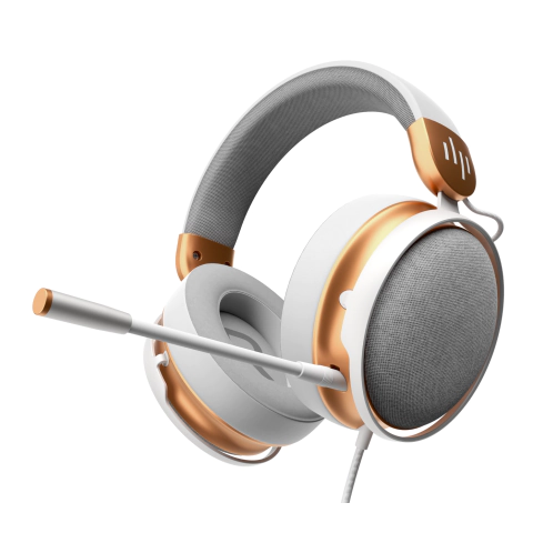 Геймърски слушалки Dark Project Sono Wired - White/Gold, (35939048)