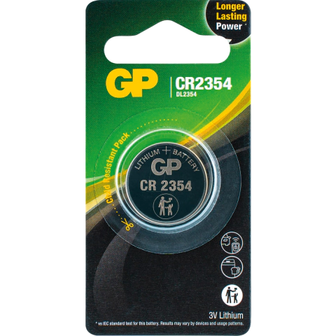 Литиева бутонна батерия GP CR-2354 3V 1 бр. в блистер /цена за 1 бр./, (35934878)