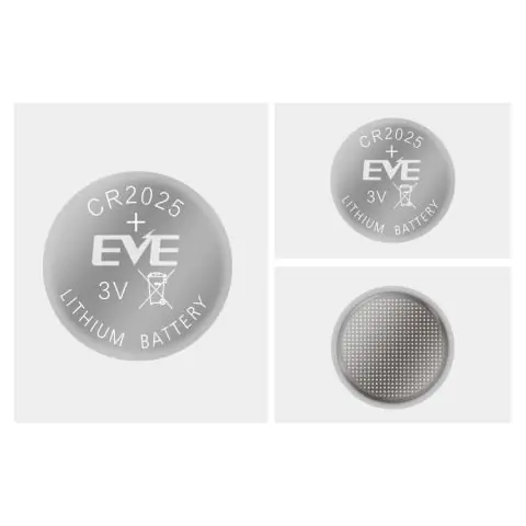 Бутонна батерия литиева CR 2025 1pc bulk 3V EVE BATTERY, (35934442)