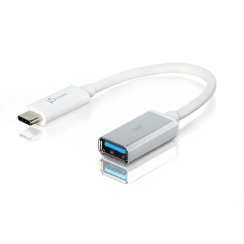 Адаптер j5create JUCX05, USB-C 3.1 мъжко - USB-A женско 5Gb/s, 90см, (35933574)