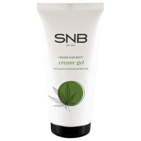 Крем-гел за ръце и тяло със сфери Алое Вера и конопено масло SNB CAS773, 50 мл, (35932323)