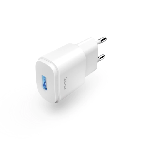 Мрежово зарядно HAMA, USB-A, 6 W, Бял, (35935735)