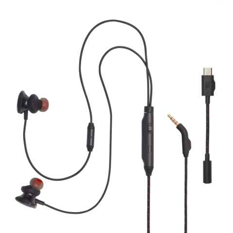 Слушалки JBL Quantum 50C, In Ear, Черен, (35938733)
