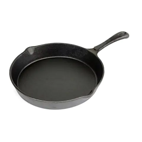 Чугунен тиган Kinghoff KH 2251, 20 см, Сезониран, Индукция, Черен, (13136)