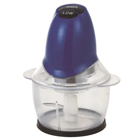 Чопър ELITE CH-1233BL, 300W, Стъклена купа 1 л, Син, (21265)