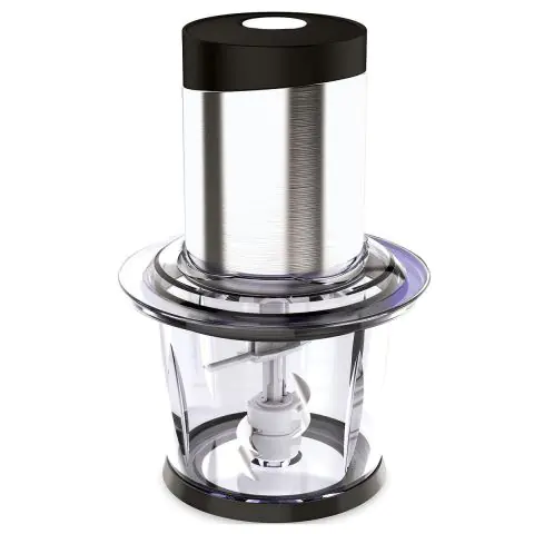 Чопър ELITE CH-1235, 300W, Стъклена купа 1.2 л, Инокс, (21267)