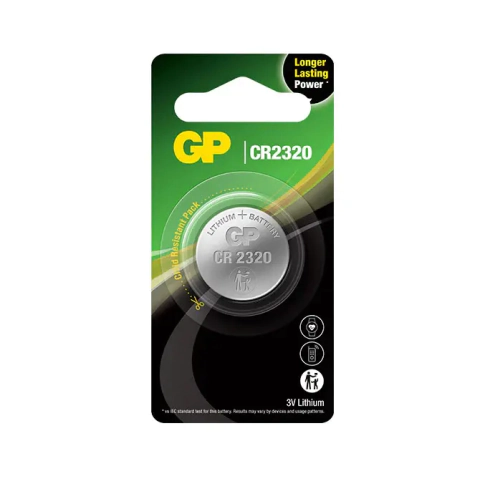 Литиева бутонна батерия GP CR-2320 3V 1 бр. в блистер /цена за 1 бр./, (35938407)