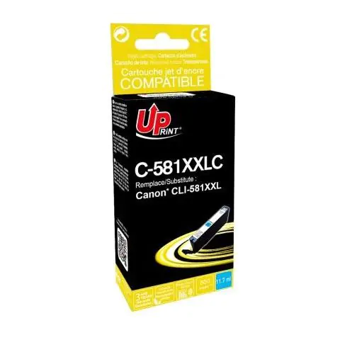 Мастилница UPRINT CLI-581 XXL, CANON PIXMA TS9150/TS6151/TS8152/TS6150, Cyan, (35936534)