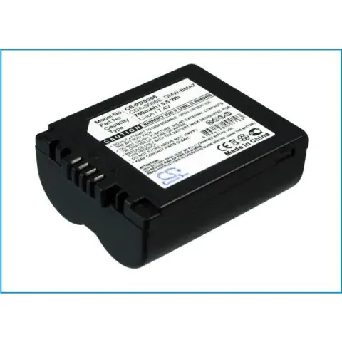 Батерия за апарат Panasonic CGR-S006 LiIon 7.4V 750mAh Cameron Sino, (35933546)