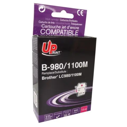 Мастилница INKTEC, Brother LC1100M/980M/67M/65M/61M/38M, Червен, (35933157)