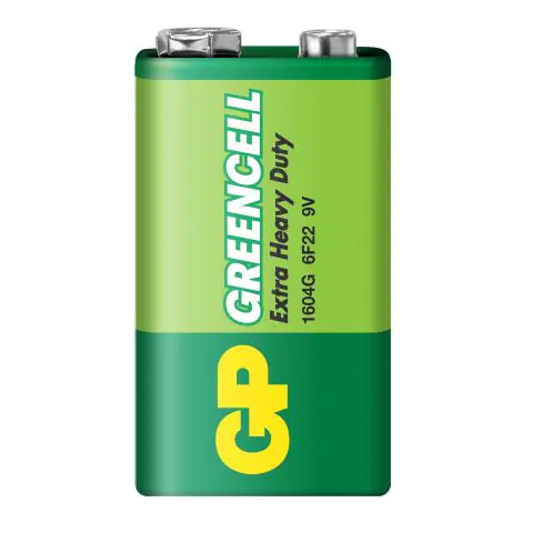 Цинк карбонова батерия GP 6F22 /9V/ Greencell 1604GLF-B 1 бр. shrink, (35933883)
