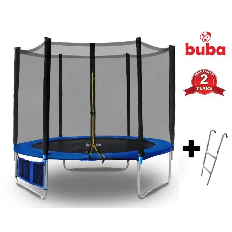 Детски батут Buba 6FT (183 см) с мрежа и стълба, (15601)
