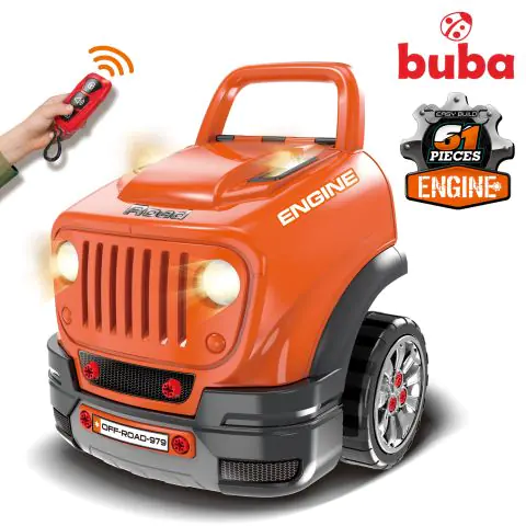 Детски интерактивен автомобил/игра Buba Motor Sport, 008-979 оранжев, (15122)