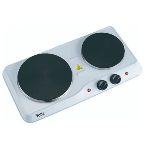 Двоен електрически котлон Oliver Voltz OV51445ND, 2500W, 5 степени, Светлинен индикатор, Бял, (35922845)