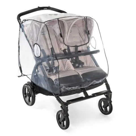 Дъждобран за количка за близнаци Reer RainCover Twin, (15257)